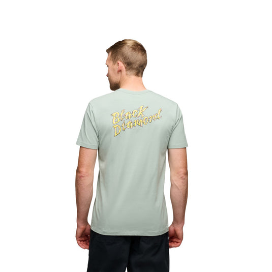 Black Diamond Mens Shredded Short Sleeve Tee Agave